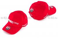 Бейсболка   "DUCATI CORSE"   (красная)   
