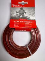 Леска мотокосы Ø2,7mm,  15 метров      (грызли)   "BESTILLT"