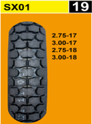 Покрышка 18" 3,00-18  SX01  8PR  BLACK CAT (премиум качество)