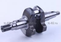 Коленвал м/б   178F   (6Hp)   (голый)  (под шлиц Ø25mm)   "TATA"