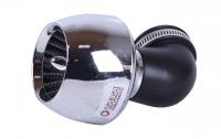 Фильтр нулевой TURBO чёрный хром (125-150сс) d-42mm 90град. - АМ