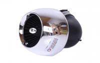 Фильтр нулевой TURBO хром. d-38mm (139QMB) 90град - АМ