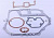 Прокладки двигателя (набор) м/б   186F  9HP (TATA)