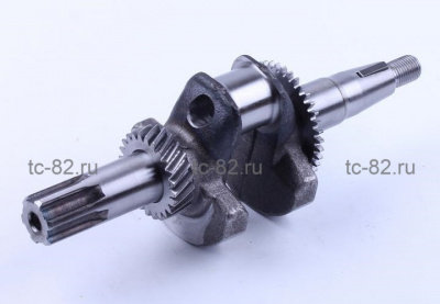 Коленвал м/б   168F/170F   (6,5/7Hp)   (под шлиц, Ø25mm)   (c шестернями)  ТАТА