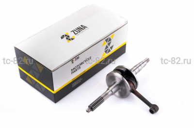 Коленвал   Yamaha JOG 50   (2JА)   (вал Ø15,5mm, щеки Ø71,5mm  +сепаратор)   "ZUNA"   