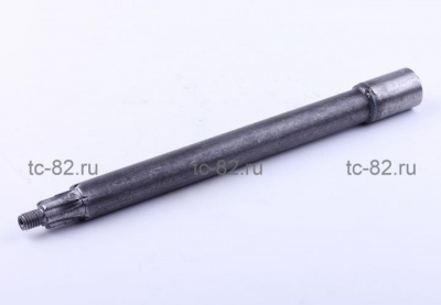 Вал трансмиссии роторной косилки ременной правой L-268mm Ø21/Ø25mm (шлицы Ø13/16mm) - KRO 900 